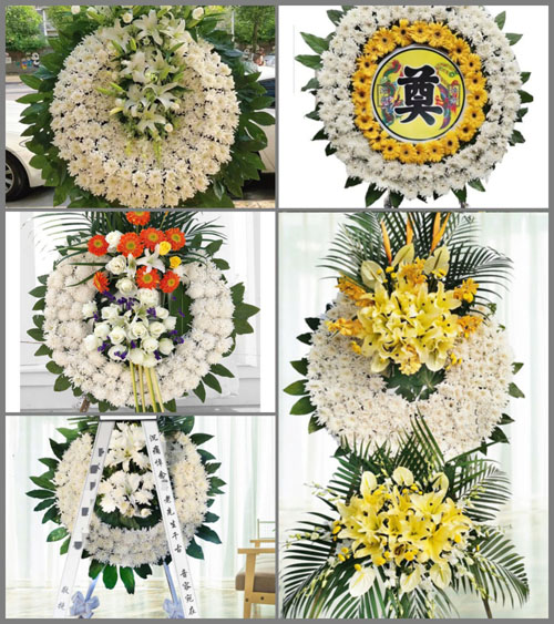 广东东莞市谢岗镇稔子园村花圈速递